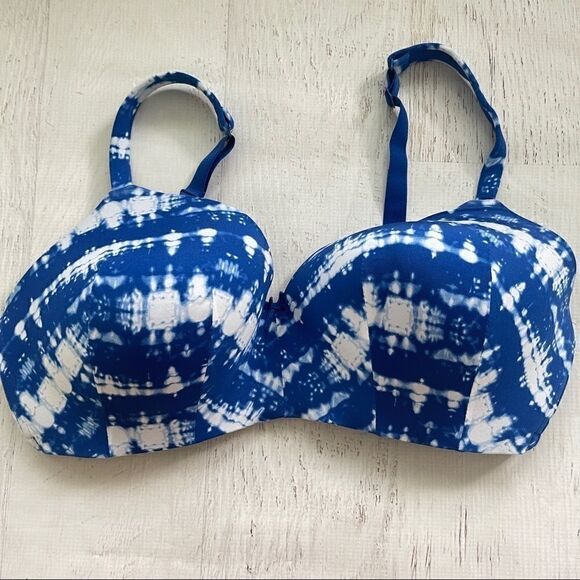 Cacique cotton lightly lined t-shirt bra tie dye - Picture 2 of 10